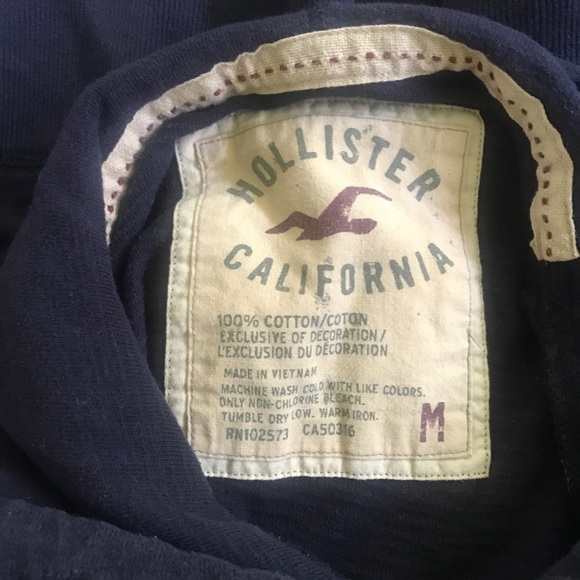 Navy Hollister Men’s sweatshirt - Picture 3 of 7